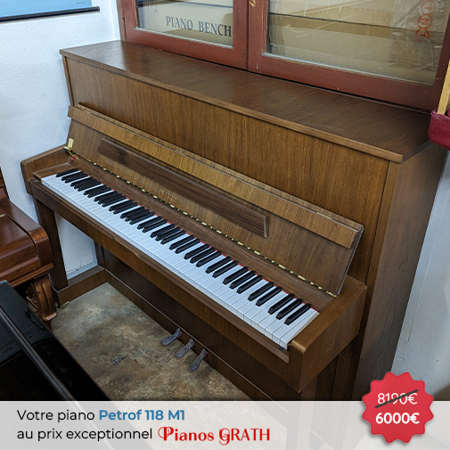 Carousel Piano Petrof P 118 M1 neuf