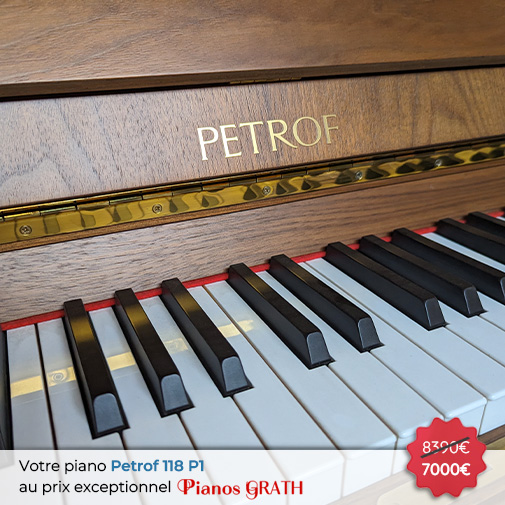 Carousel Piano Petrof P 118 P1 neuf
