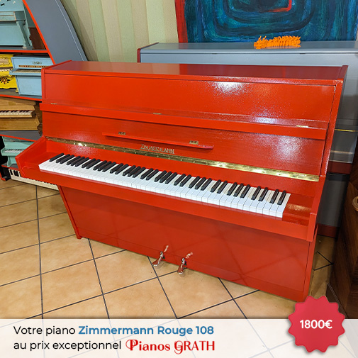 Carousel Piano Zimmermann rouge 108 occasion