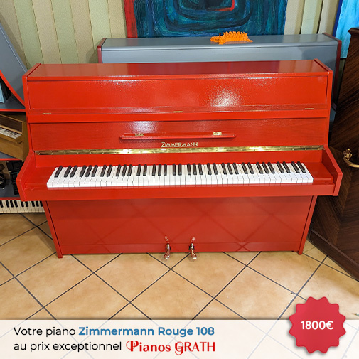 Carousel Piano Zimmermann rouge 108 occasion